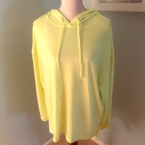 Long sleeve lime green hoodie w/string tie